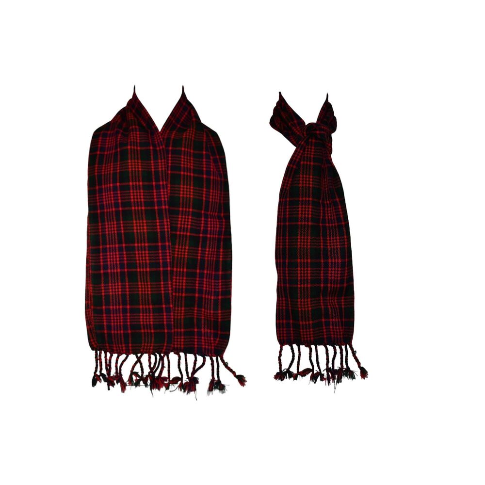 1991 Scottish Tartan Acrylic Wool Muffler/scarf | Soft & Warm Winter